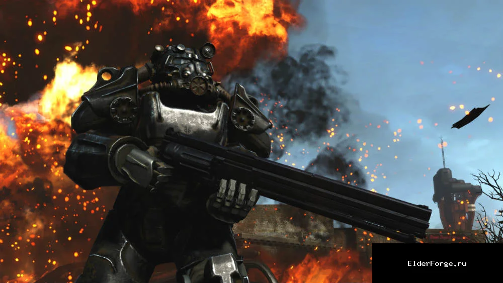 Обложка мода: M2045 Magnum Revolver Rifle – мощная винтовка для Fallout 4