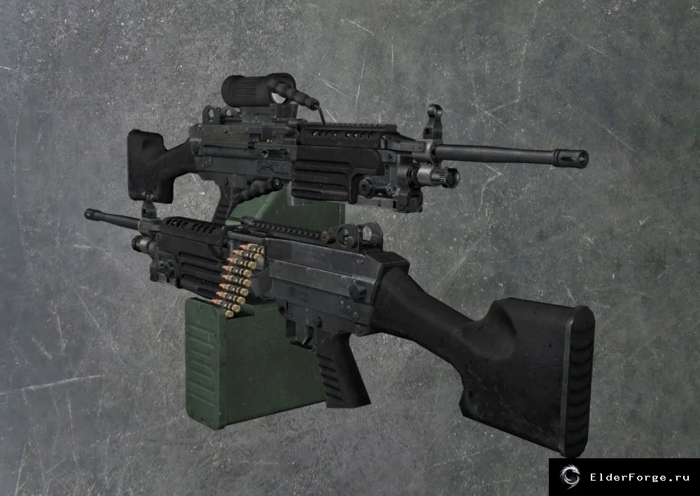 Обложка мода: M249 SAW (MS) - штурмовой пулемёт для FNV