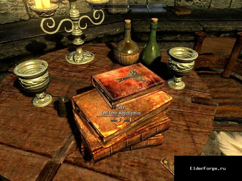 Обложка мода: Магическое добывание руды в Skyrim Legendary Edition – заклинание для быстрой шахты