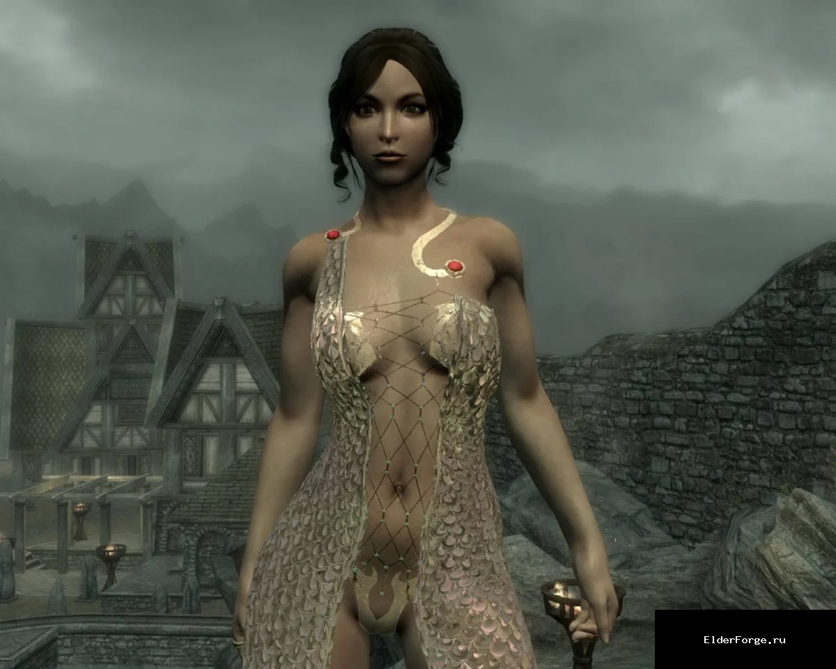 Обложка мода: Магическое одеяние от newmiller – уникальная броня для UNP в Skyrim LE