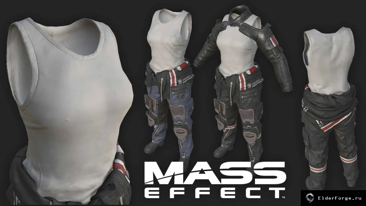 Обложка мода: Майка N7 из Mass Effect и без бюстгальтеров: перекраска Elbow Grease Gear для Starfield
