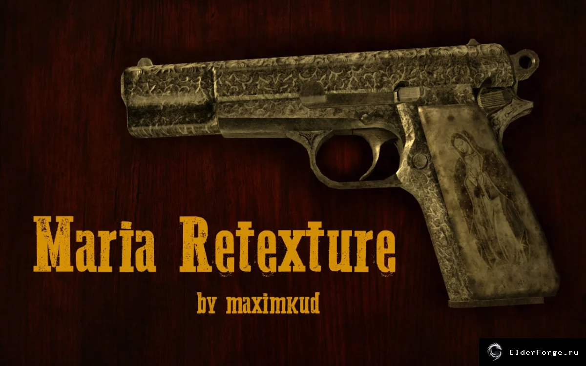 Обложка мода: Maria Retexture для FNV: обновленная текстура легендарного пистолета