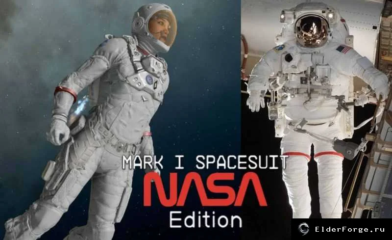 Обложка мода: Mark I – космический скафандр NASA Edition для Starfield