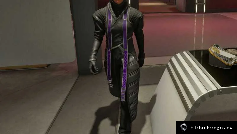 Обложка мода: Masako Outfit Recolor – фиолетовый акцент одежды в Starfield