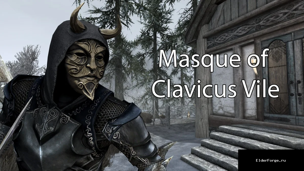 Обложка мода: Маска Клавикуса Вайла – 2K/4K текстурный рендер для Skyrim SE и AE