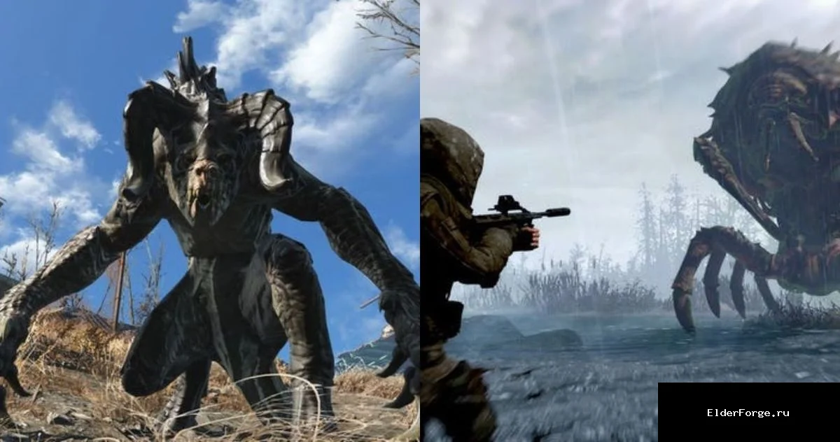 Обложка мода: Масштабирование NPC и усиление врагов в Fallout 4 – балансировка уровня
