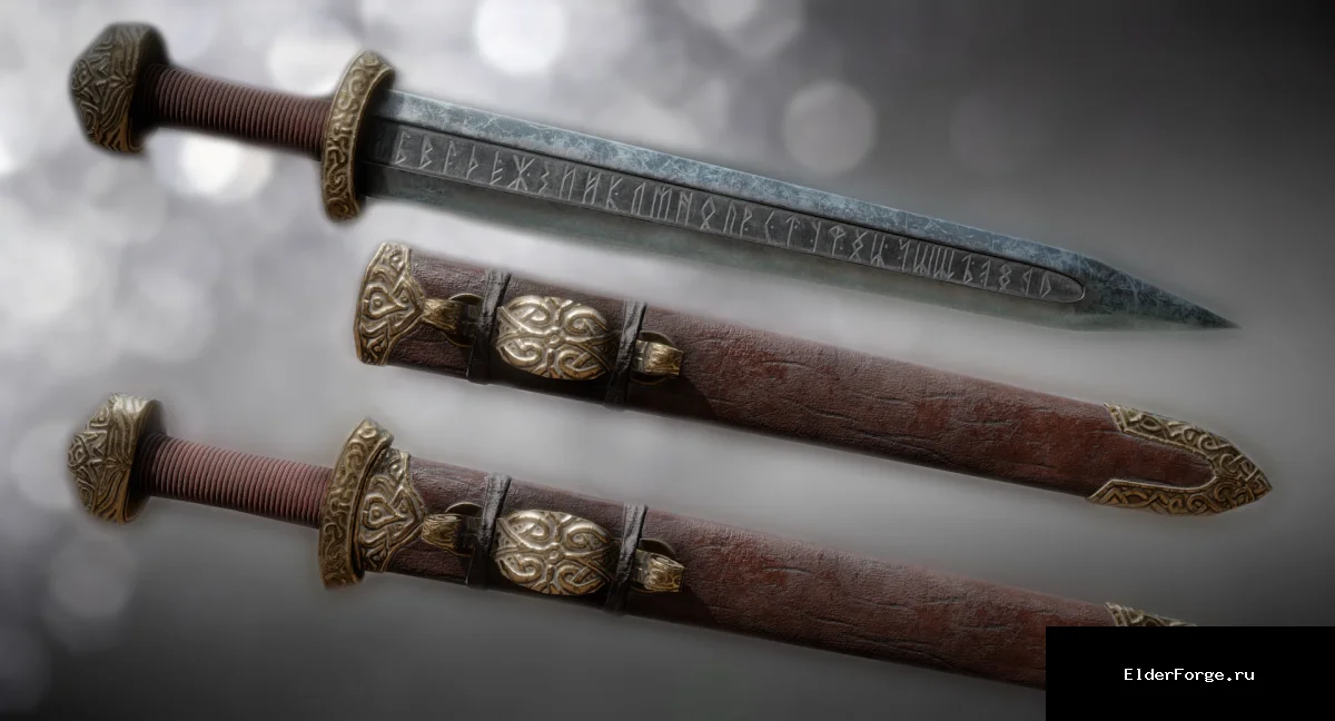 Обложка мода: Меч истинного сына Скайрима — новый одноручный клинок для Skyrim SE-AE