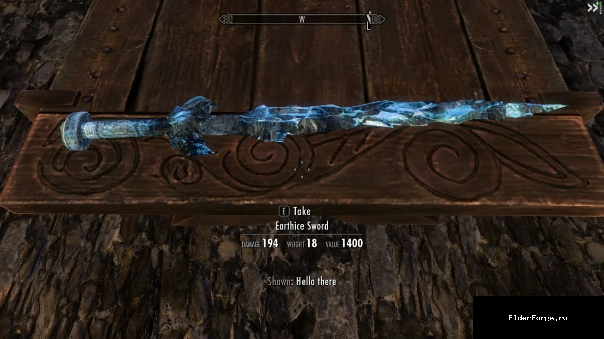 Обложка мода: Меч Лед Земли – мощное оружие для Skyrim SE/AE