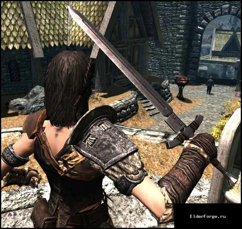 Обложка мода: Меч Одиночка — уникальный одноручный меч в Skyrim LE
