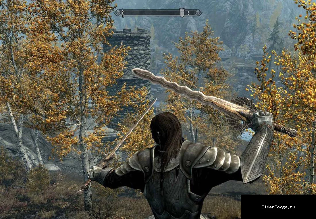 Обложка мода: Меч одноглазого ворона — уникальное оружие для Skyrim Legendary Edition