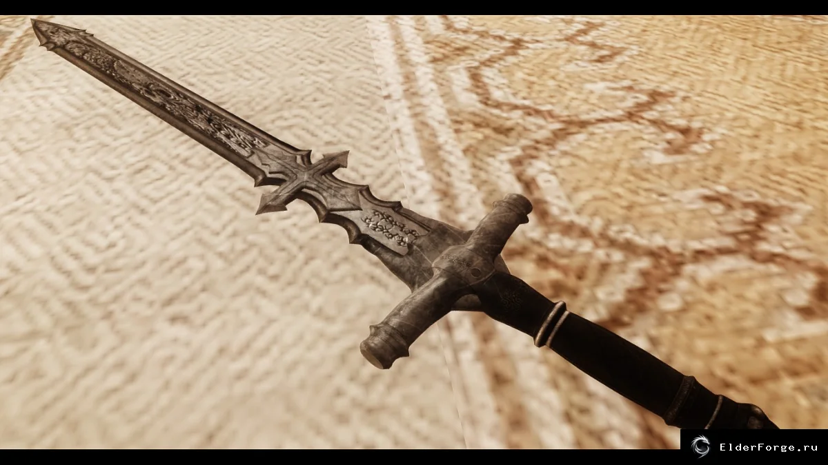 Обложка мода: Мечи демона-рыцаря Skyrim LE — короткий и двуручный клинок