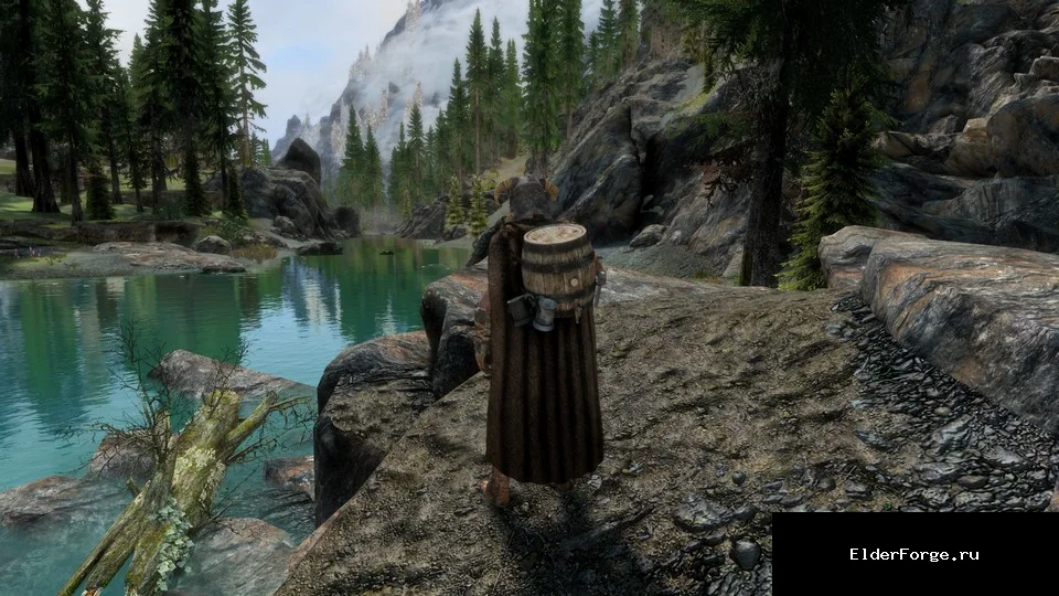 Обложка мода: Медовый бочонок — оригинальный рюкзак для Skyrim SE