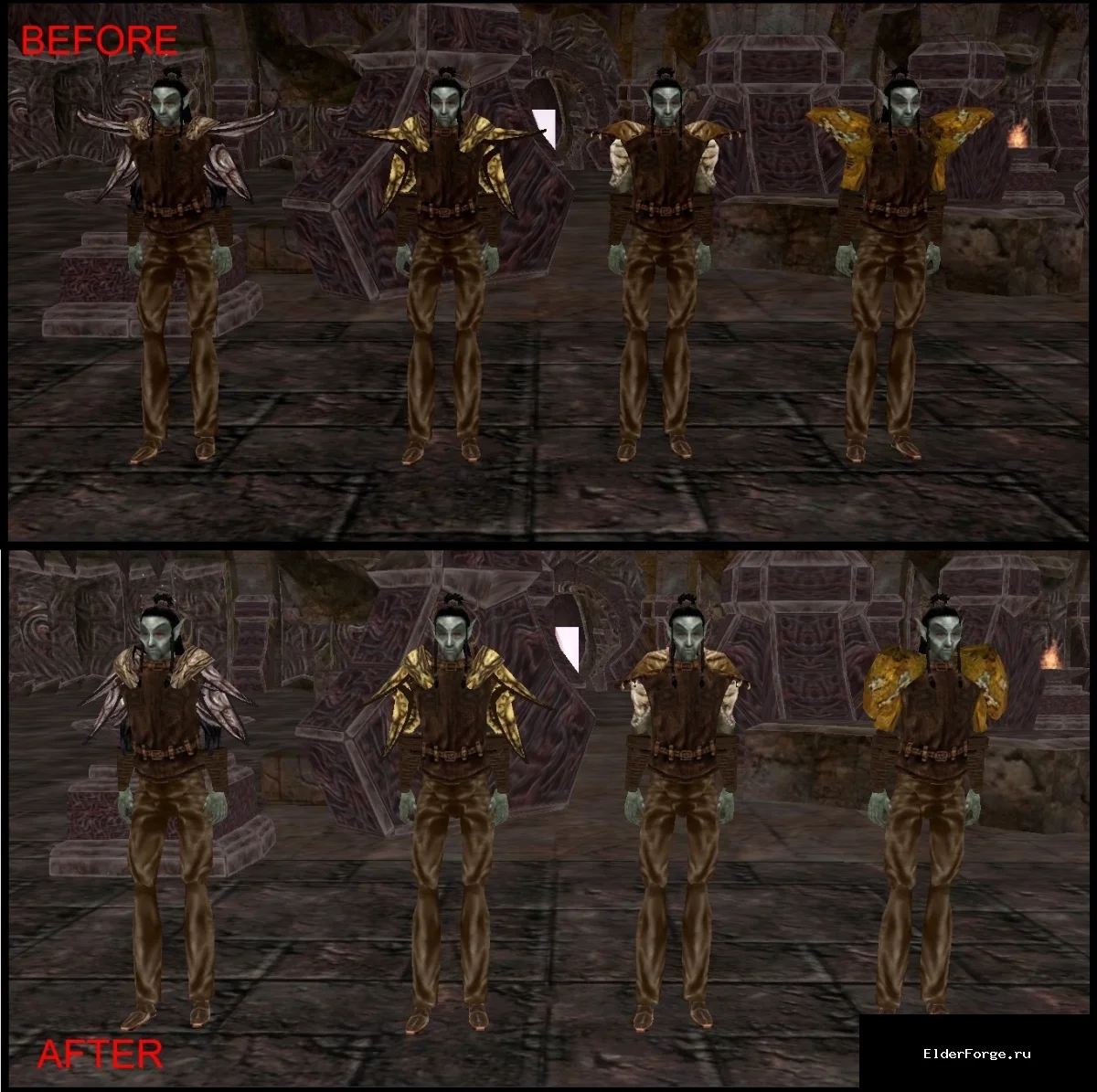 Обложка мода: Менее громоздкие наплечники для Morrowind – упрощённый внешний вид