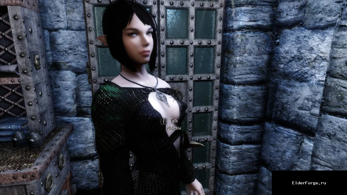 Обложка мода: Миллениа — новая бессмертная спутница для Skyrim SE/AE