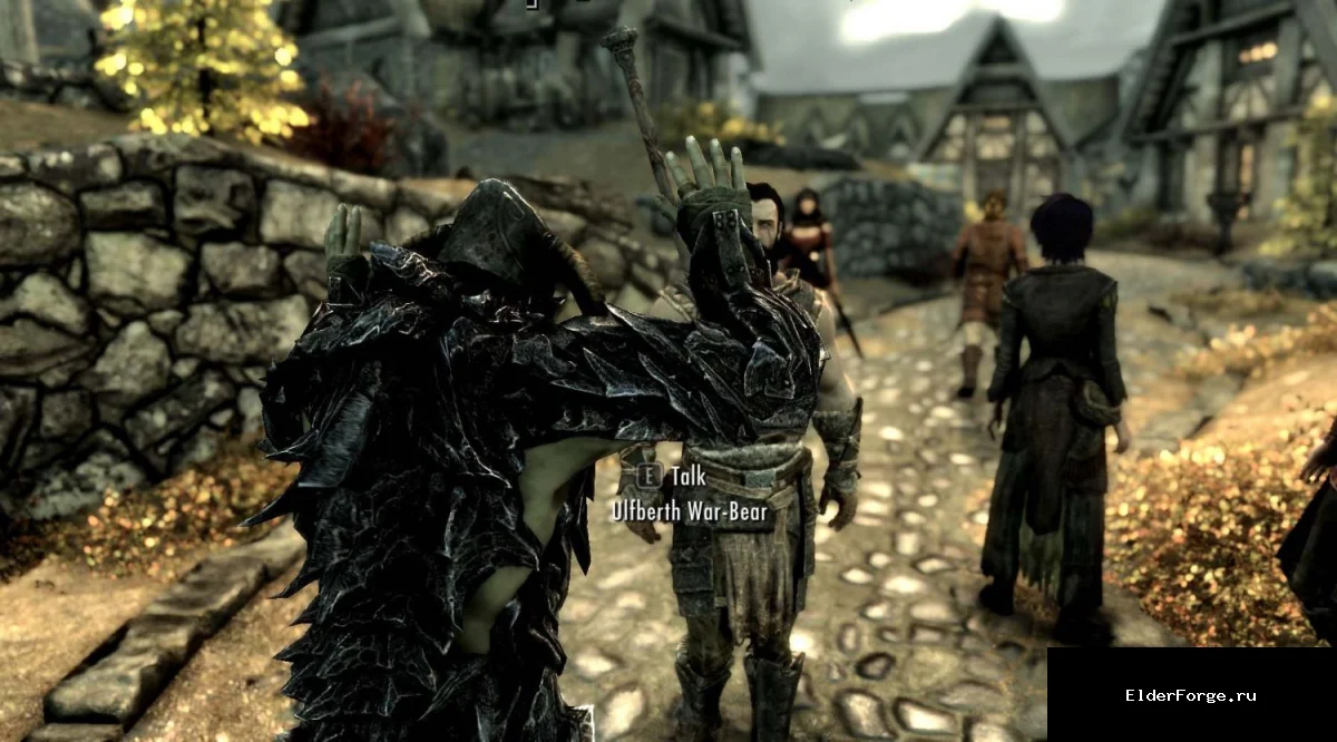 Обложка мода: Миротворец — мод для Skyrim LE, позволяющий останавливать случайные бои NPC