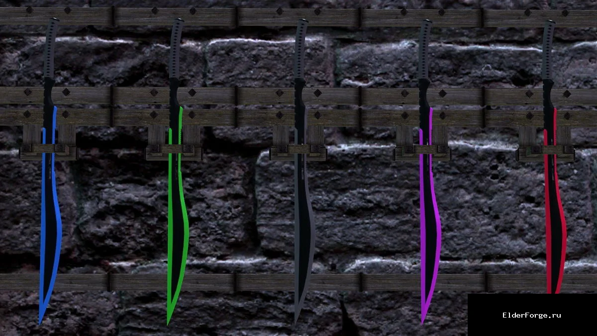 Обложка мода: Modern Sword LE — современный меч в тёмной и светлой версиях для Skyrim LE