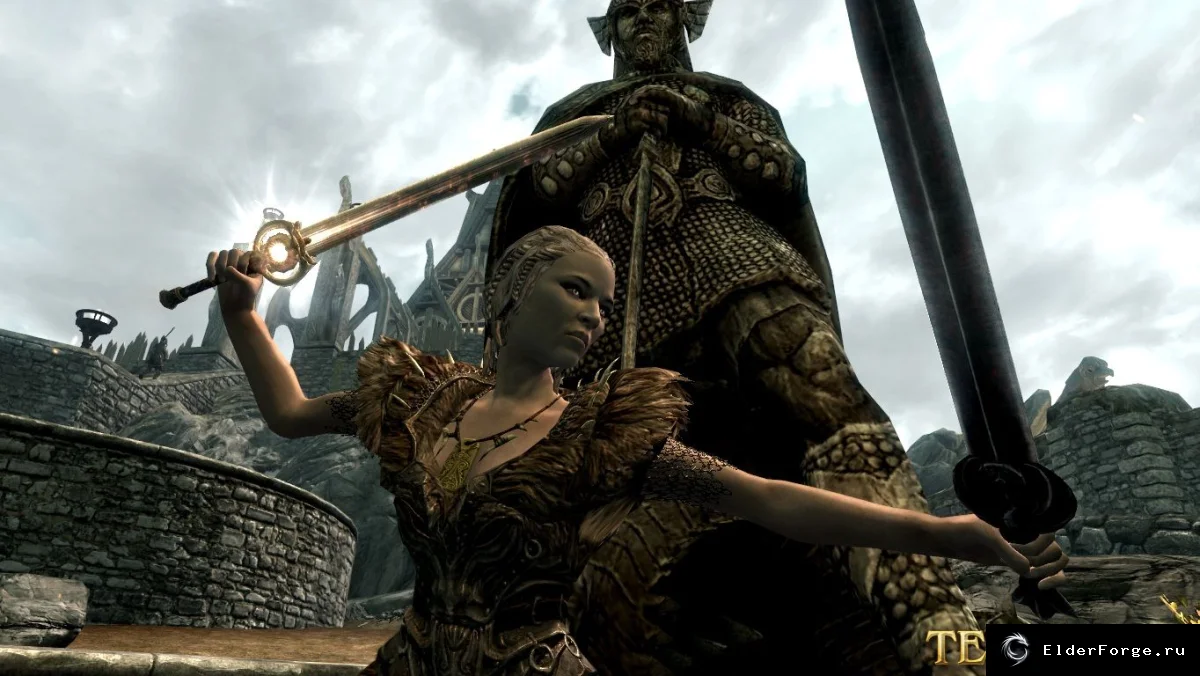 Обложка мода: Могучие даэдрические артефакты Skyrim LE — баланс урона и защиты