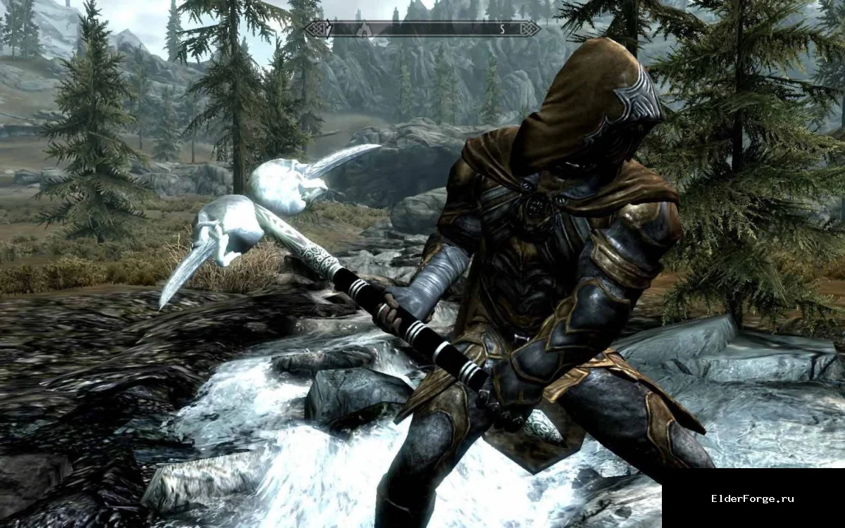 Обложка мода: Молот смерти — мощный двуручный молот для Skyrim LE