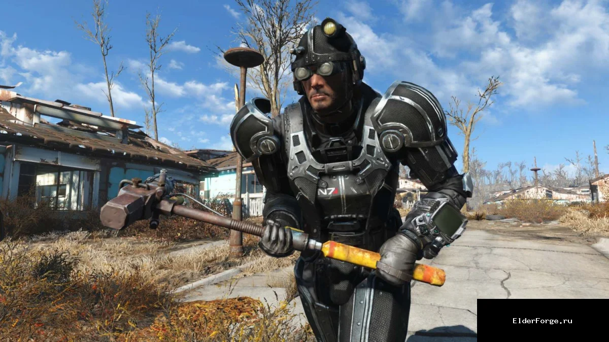 Обложка мода: N7 – Боевая карбоновая броня для Fallout 4 (мужчины и женщины)