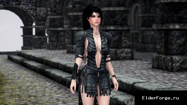 Обложка мода: Набор одежды Румик (колдунья) из BDO для Skyrim SE – легкая броня от 3BA Team