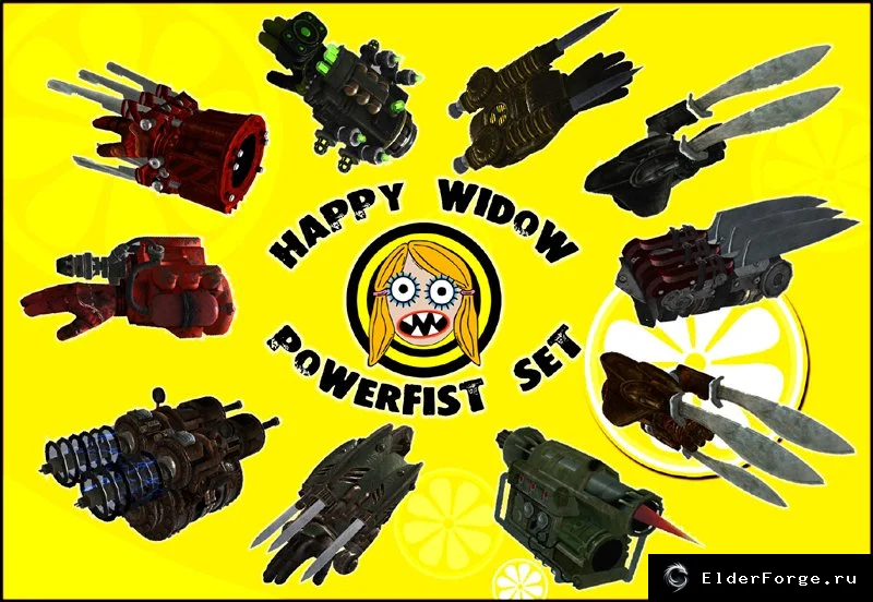 Обложка мода: Набор силовых кастетов Happy Widow для FNV