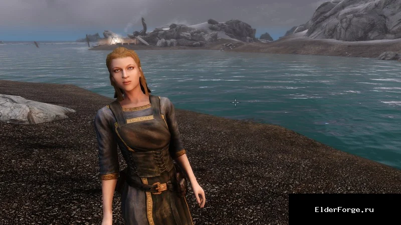 Обложка мода: Наёмный работник — служанка‑торговка для Skyrim SE и AE