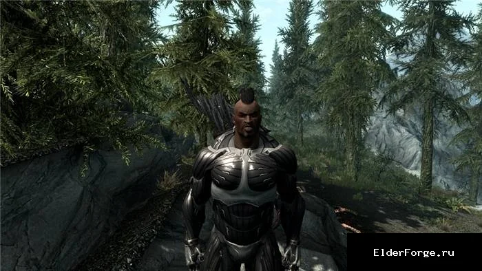 Обложка мода: Нанокостюм из Crysis 2 для Skyrim Legendary Edition – футуристическая броня