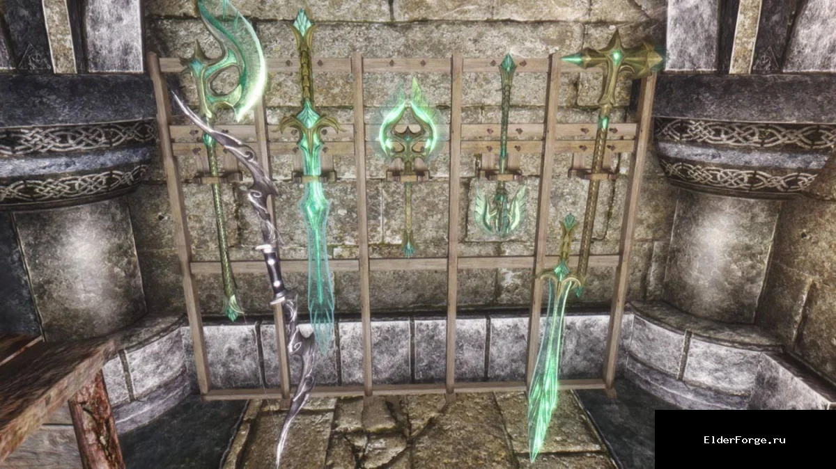 Обложка мода: Настоящая стеклянная броня для Skyrim LE – лёгкая защита и уникальное оружие
