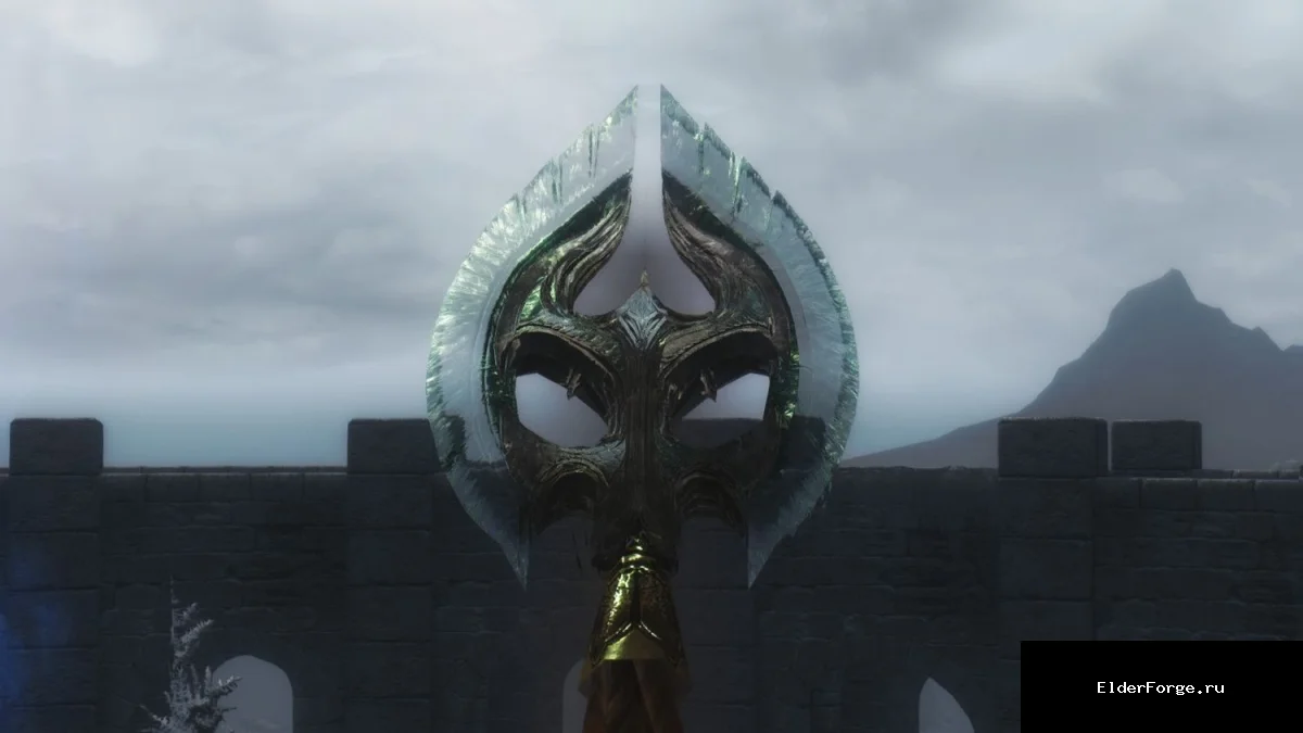 Обложка мода: Настоящая стеклянная броня для Skyrim LE – прозрачные доспехи и оружие