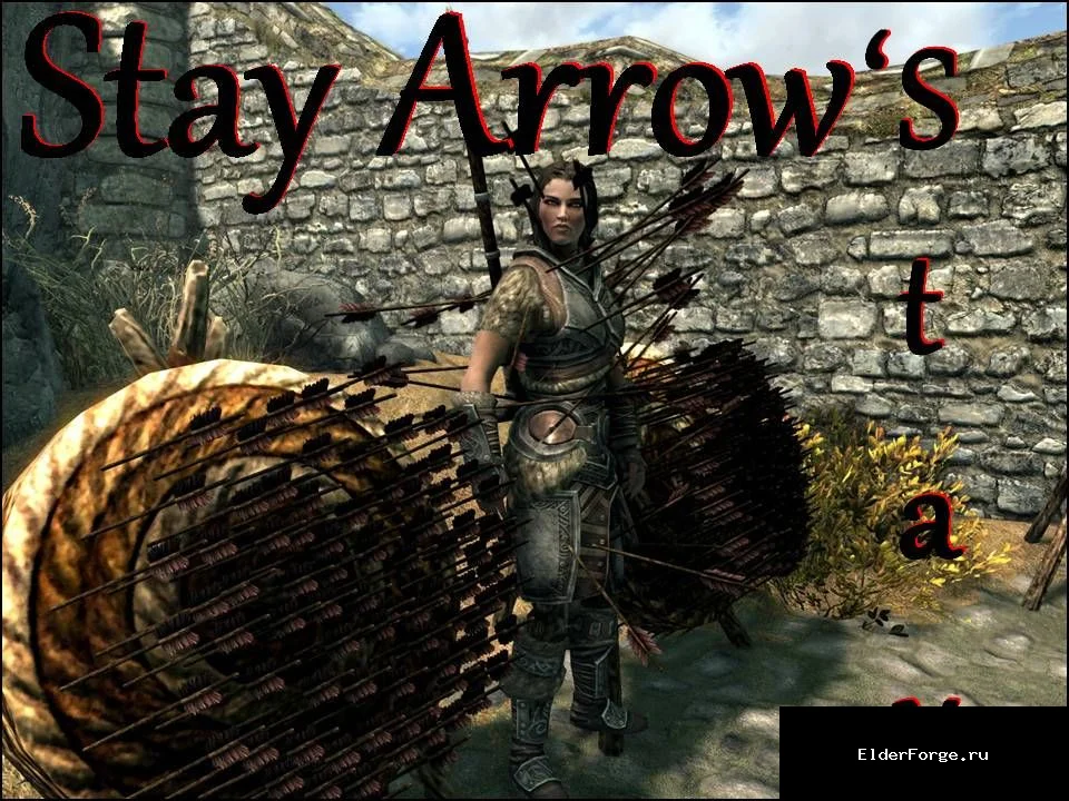 Обложка мода: Не уходи, стрела... — мод для Skyrim SE/AE, увеличивает количество стрел в мире