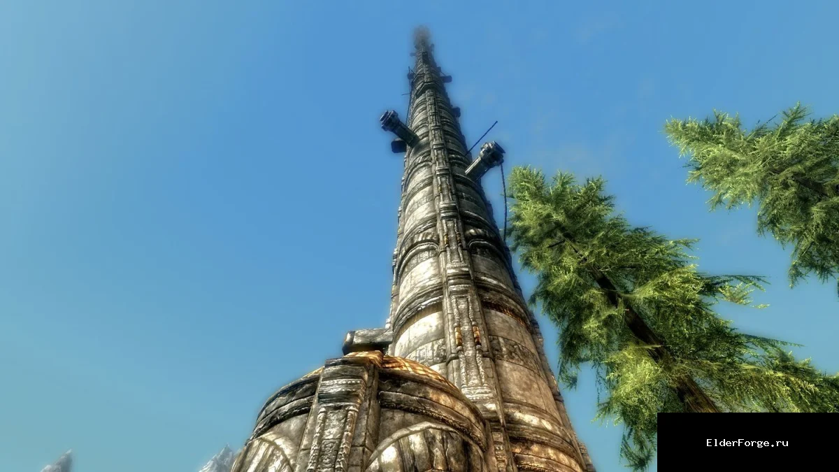 Обложка мода: Небоскрёб Фолкрита — экстремальная локация для Skyrim LE