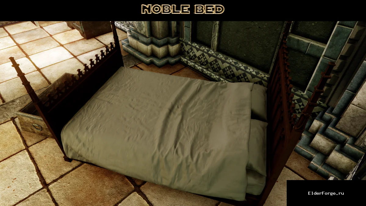 Обложка мода: Noble Bed – роскошные кровати для Skyrim SE и AE