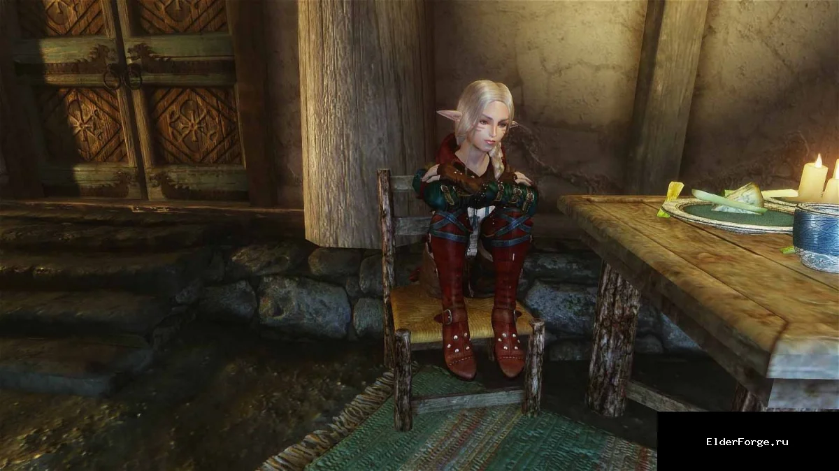 Обложка мода: Новая анимация сидения для персонажей Skyrim LE – 10 вариантов