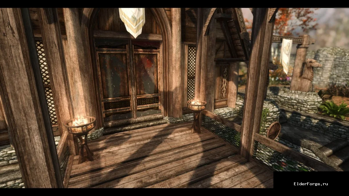 Обложка мода: Новая дверь Драконьего Предела – улучшенные текстуры для Skyrim LE