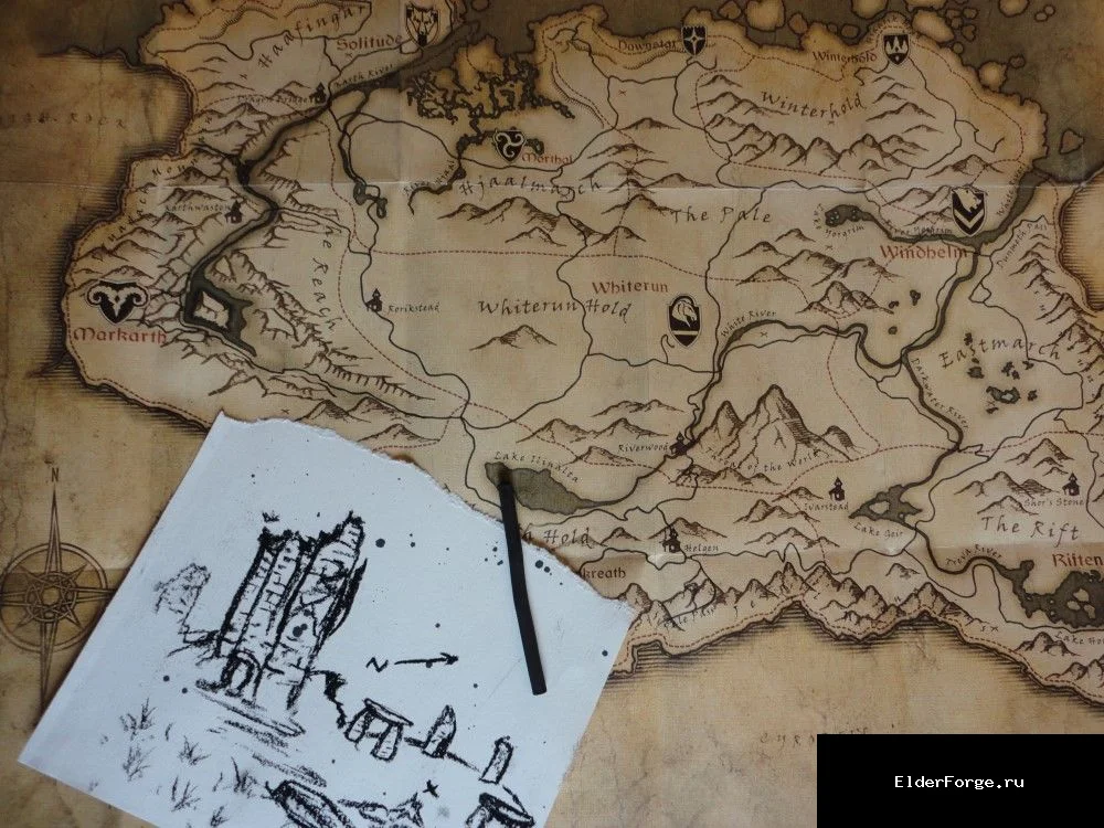 Обложка мода: Новая охота за сокровищами – 13 карт для Skyrim SE-AE