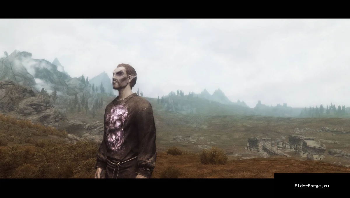 Обложка мода: Новая ретекстурированная роба некроманта для Skyrim LE – стильный внешний вид магов