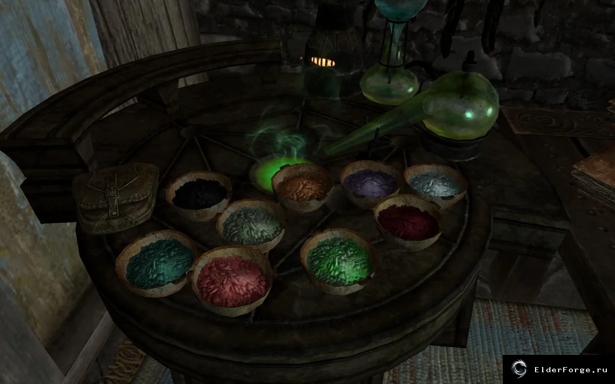 Обложка мода: Новые алхимические ингредиенты Skyrim LE — порошки и вытяжки