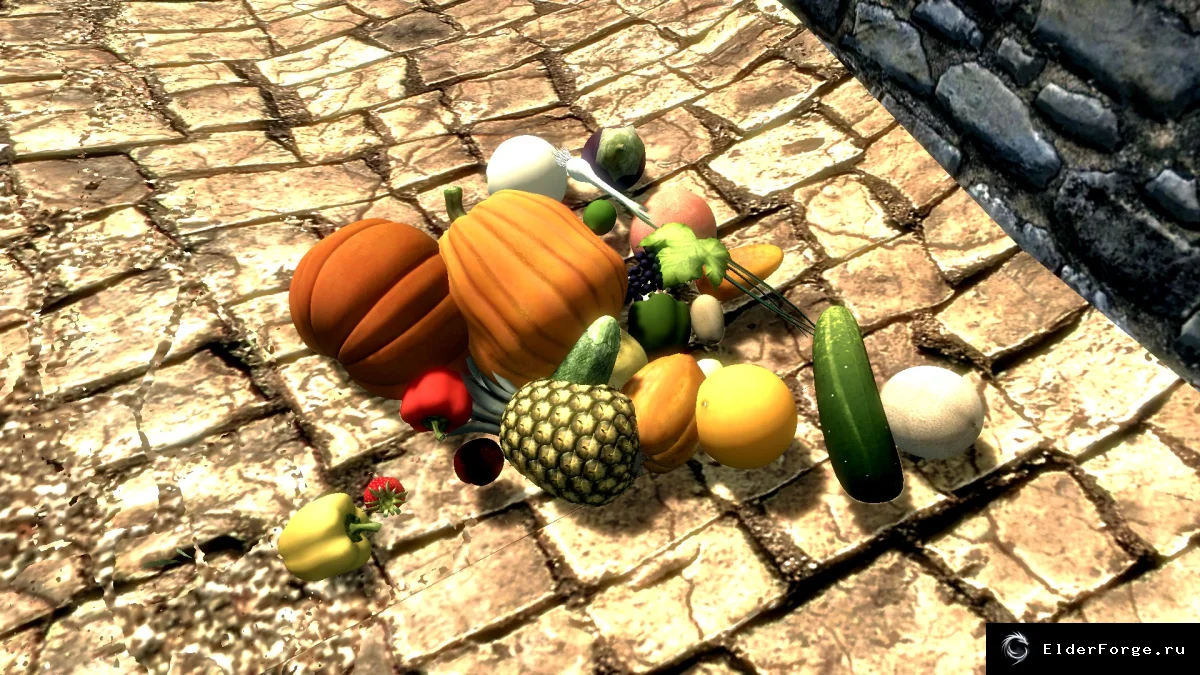 Обложка мода: Фрукты и овощи для Skyrim LE — более 30 новых продуктов питания