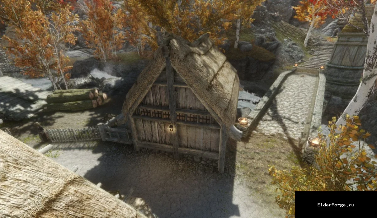 Обложка мода: Новый Айварстед – расширенный мод для Skyrim LE: кладбище, фонари и новые локации