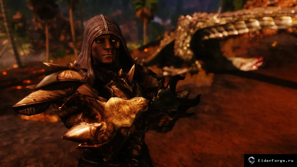 Обложка мода: Новый компаньон Ноз‑Дор‑Му для Skyrim LE – верный спутник в Храме Небесной Гавани