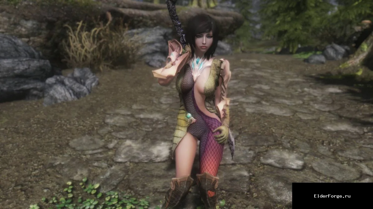 Обложка мода: Новый набор женской брони из TERA для Skyrim LE