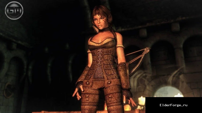 Обложка мода: Одеяние Гвельды Стражницы рассвета — Gwelda Dawnguard Armor UNP - CBBE LE