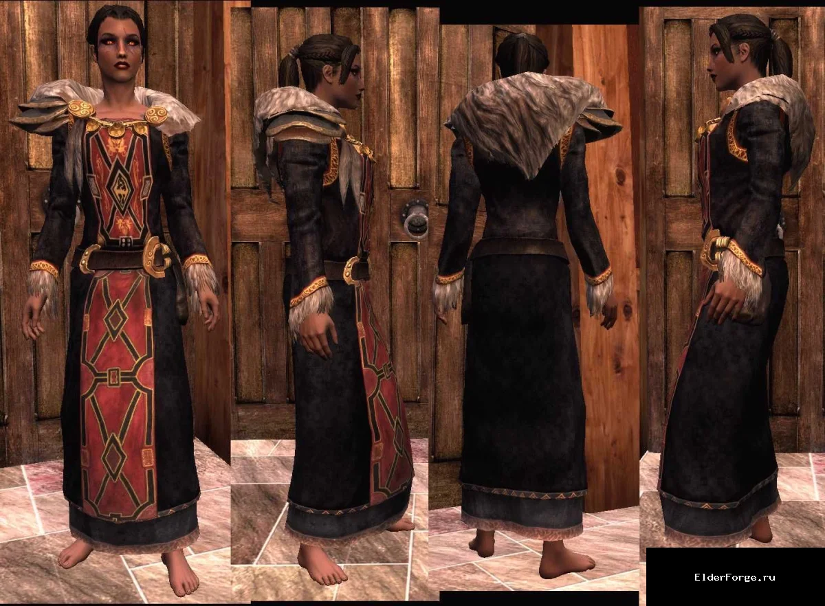 Обложка мода: Одеяние императора с рукавами для женского персонажа в Skyrim LE