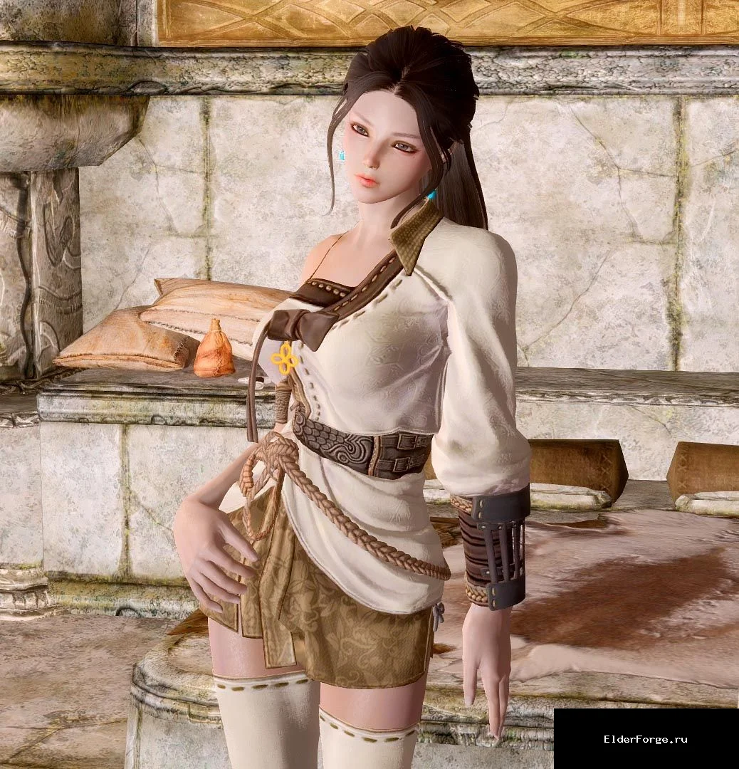 Обложка мода: Одеяние Луны – женский комплект одежды из Blade &amp; Soul для Skyrim LE