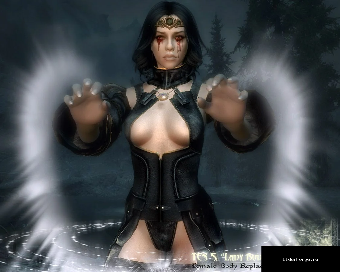 Обложка мода: Одеяние Некроманта LB для Skyrim Legendary Edition – темная мантия магов смерти