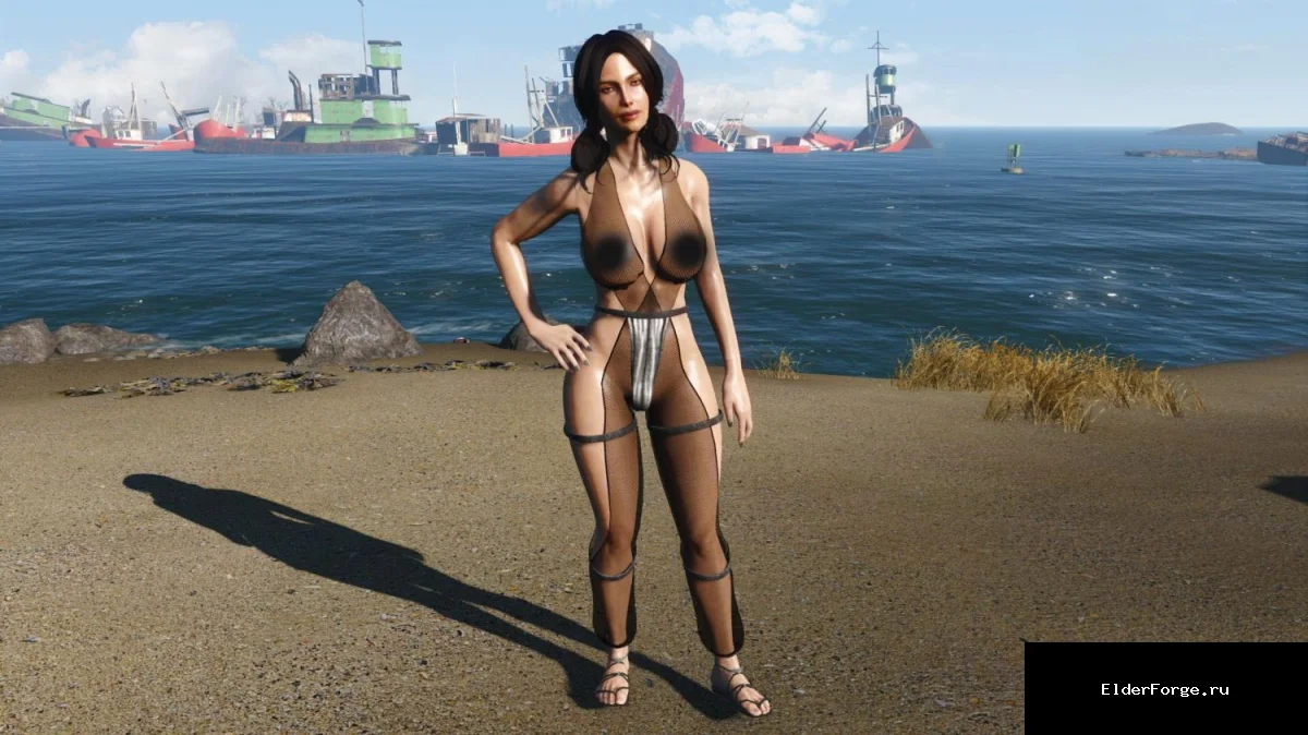 Обложка мода: Одеяние танцовщицы для Fallout 4 – порт из Oblivion