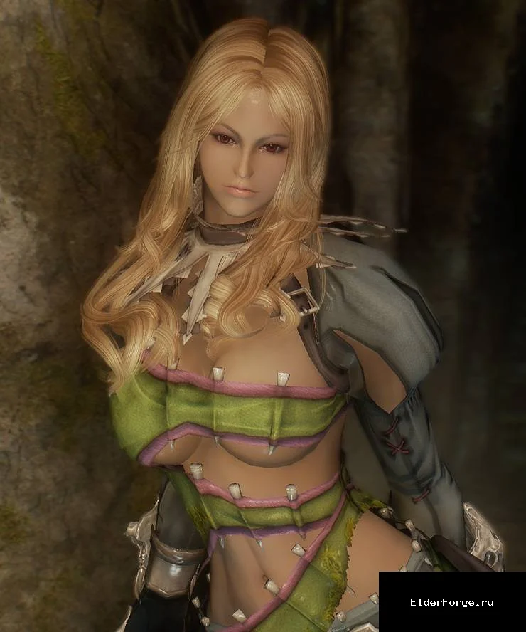Обложка мода: Одеяние Тиры из Soulcalibur V – женская броня для Skyrim LE