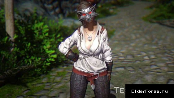 Обложка мода: Одежда Геральта для Skyrim LE – мужской и женский набор (CBBE)