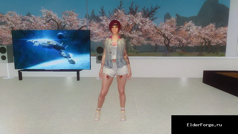 Обложка мода: Одежда К-Girl для Скайрима UUNP — K-Girl outfits for Skyrim UUNP LE