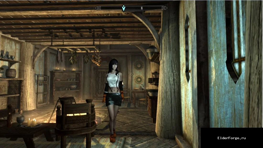 Обложка мода: Одежда Тифы для Skyrim LE – стильный набор женской брони, крафт в кузнице